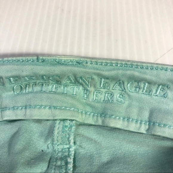 AE American Eagle Mint Green Jeggings Super Stretch 2 - Picture 8 of 14